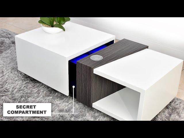 Motorized Coffee Table with a Secret 4k Projector