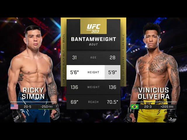 Ricky Simon vs Vinicius Oliveira Full Fight Highlights