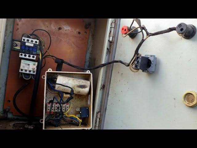 How to run a three phase motor on a single phase load supply of electricity wiring components