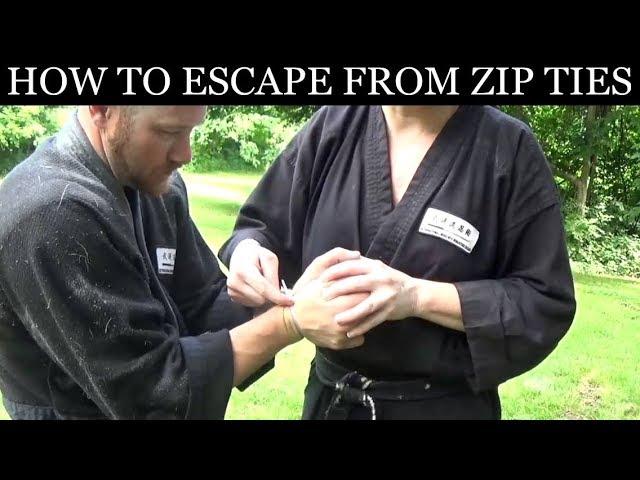 Ninjutsu Training | How To Escape From Zip Ties | Evasion From Being Bound & Captured