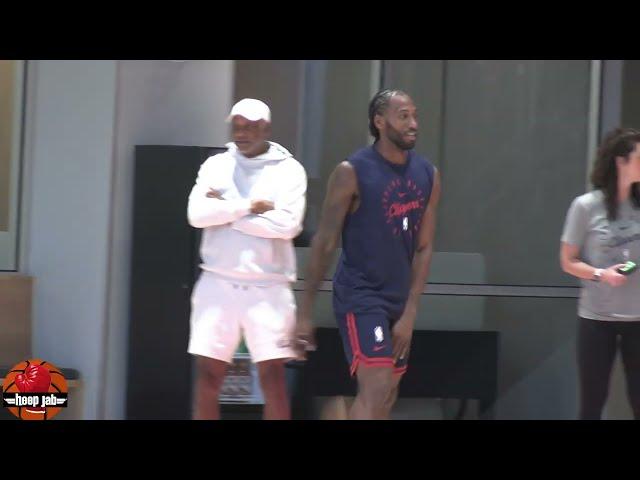 Kawhi Leonard Working Out At Clippers Practice. HoopJab NBA