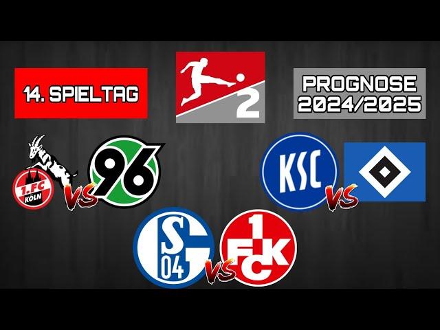 14. SPIELTAG 2. LIGA PROGNOSE 2024/2025! / FC Schalke 04 gegen 1. FC Kaiserslautern