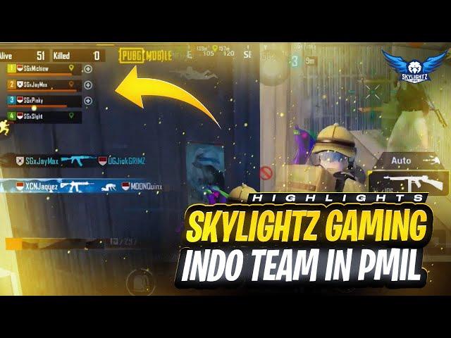 SKYLIGHTZ GAMING INDO TEAM | PMIL HIGHLIGHTS WWCD | ENGLISH SUBTITLES | PUBG MOBILE