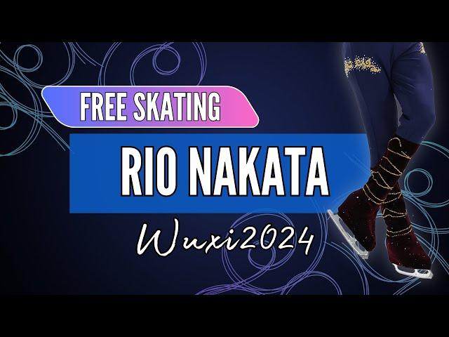 Rio NAKATA 中田 璃士 (JPN) | Junior Men Free Skating | Wuxi 2024