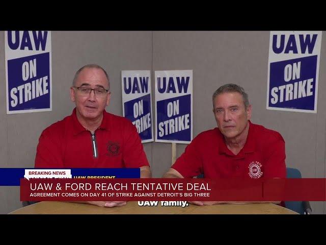 UAW announces tentative deal with Ford