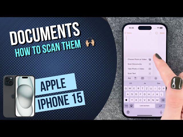 IPhone 15  - How to scan documents  •  • ️ •  • Tutorial