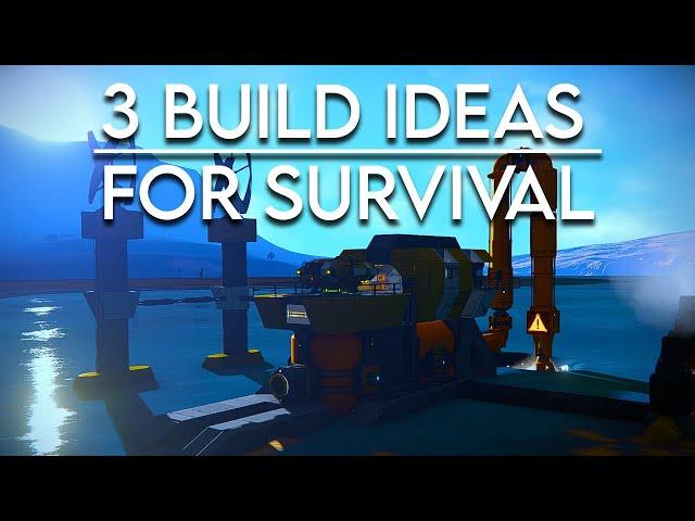 TOP 3 SURVIVAL BUILD IDEAS - Space Engineers