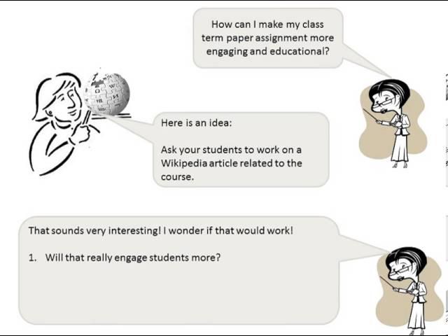 Wikipedia classroom experiment