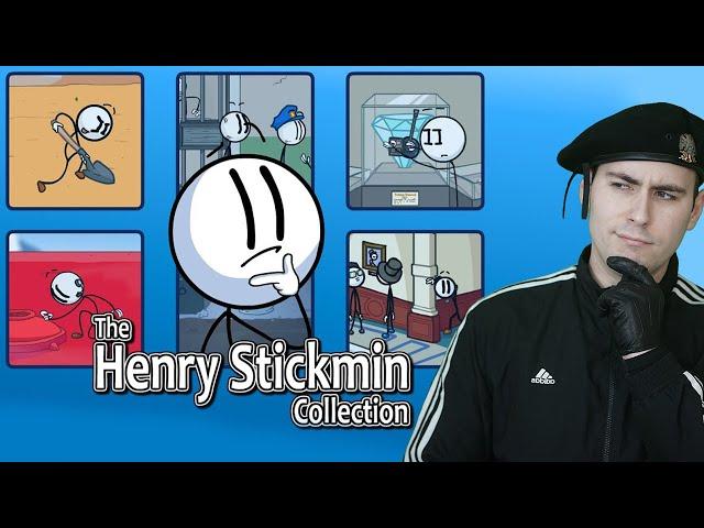 The Henry Stickmin Collection BLIND Playthrough (Walkthrough Let's Play Gameplay Reaction)