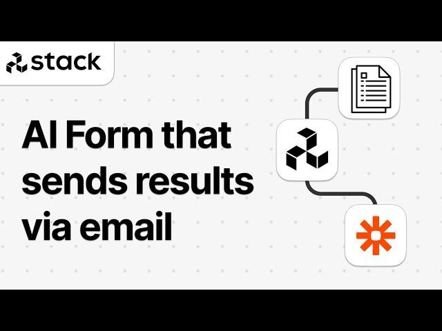 AI Form that sends results via email using Zapier