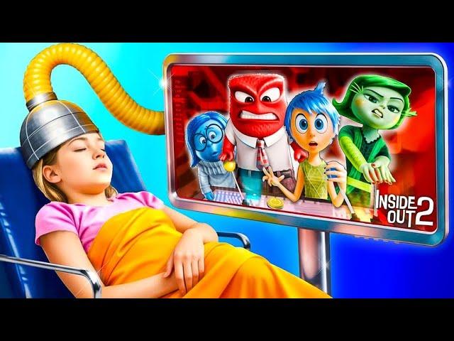 Inside Out in Real Life! Emotions Rules Nerd to Become College Queen!