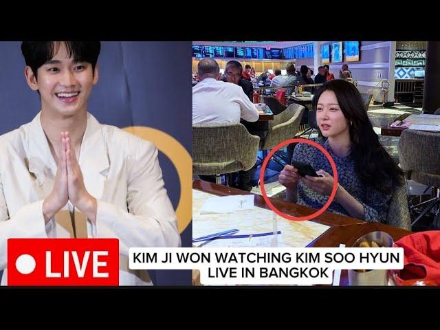 KIM JI WON WATCHING KIM SOO HYUN LIVE IN BANGKOK! SHE GAVE HER FULL SUPPORT TO THE ACTOR!