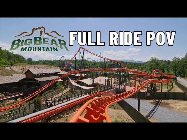 Big Bear Mountain Roller Coaster at Dollywood Full Ride POV