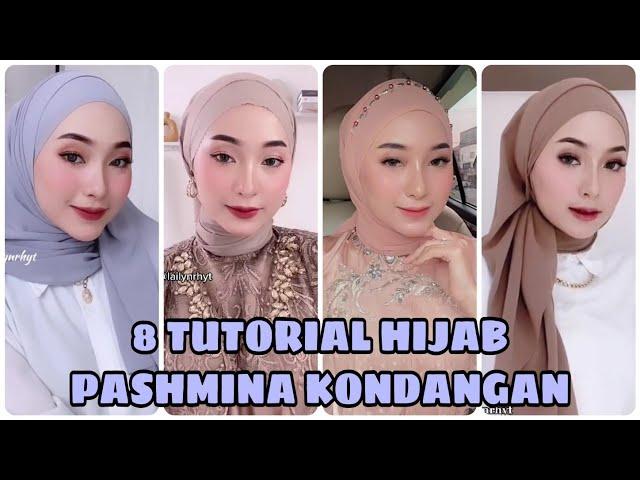 8 TUTORIAL HIJAB PASHMINA KONDANGAN/LAMARAN SIMPLE 2021 (link pembelian hijab cek komen)