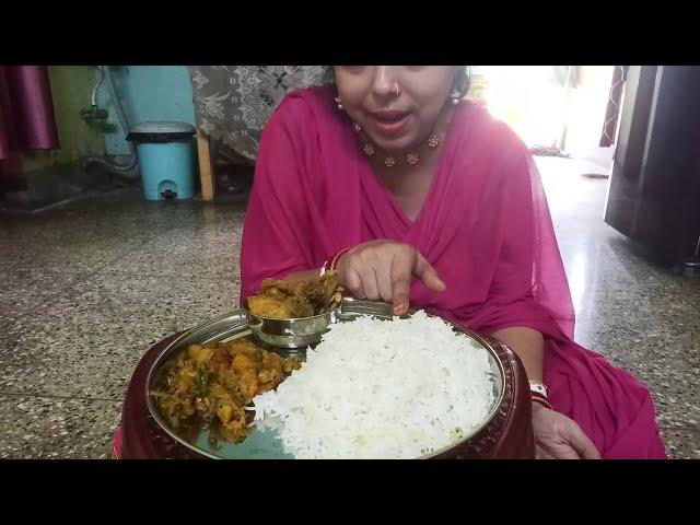 Rice with Chicken Er Jhol Eating Show | Keya's Eating Show | Mukbang | Chicken Curry