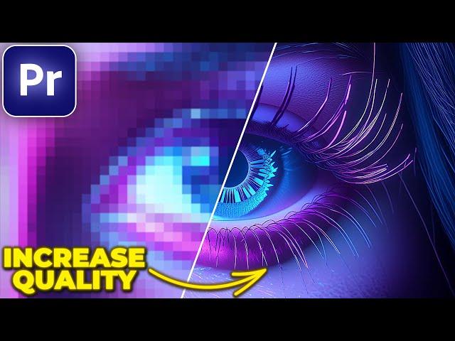 How to INCREASE VIDEO QUALITY in Premiere Pro