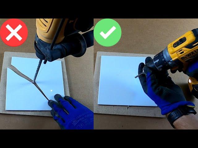 how to drill the tiles