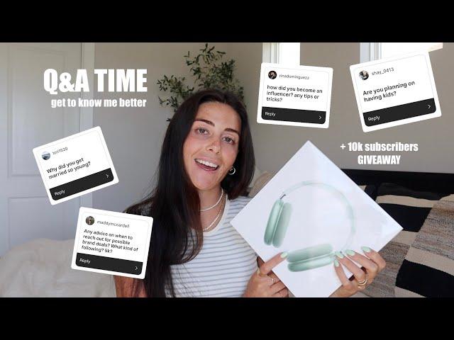 Q&A / GET TO KNOW ME BETTER (+10k subscriber giveaway)