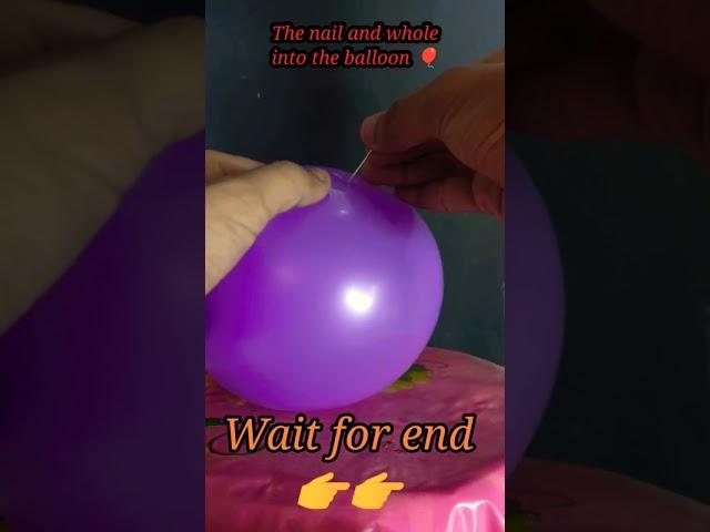 Experiment with balloon and nail#short #viralshort