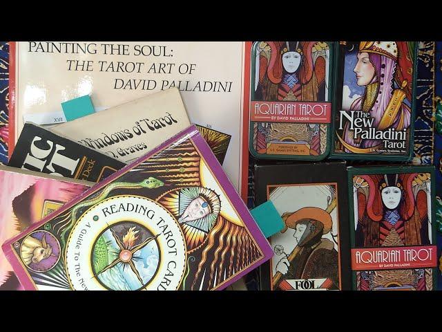 Palladini Decks: review & flip through; reading w/ Aquarian Tarot & New Palladini Tarot; guidebooks