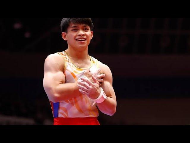 Carlo's Yulo 14.933 Floor Exercises Finals Asian Gymnastics Championships 2024