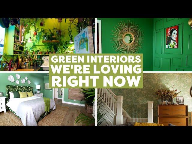 Green Interiors We’re Loving Right Now | Interior Design Trends