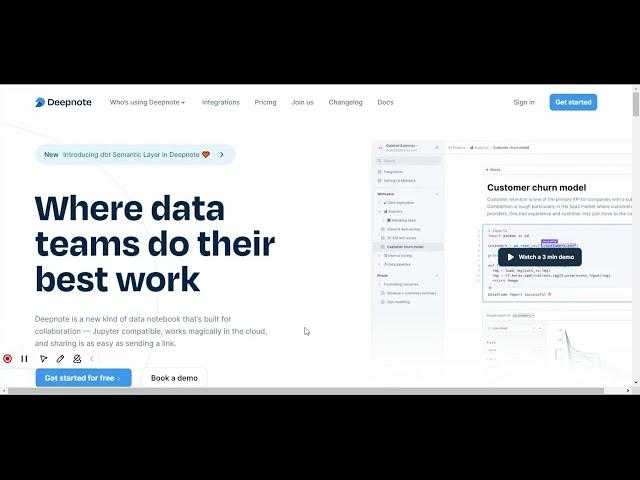 Getting started with Deepnote