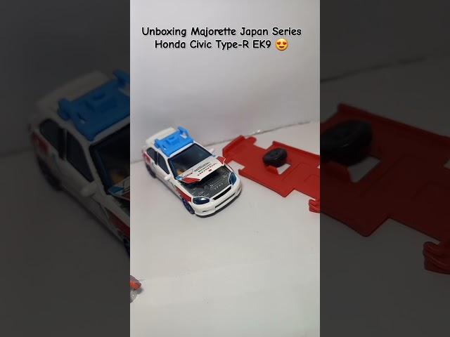 Unboxing Majorette Japan Series Honda Civic Type-R EK9  #majorette #cars #diecast #viral #trending