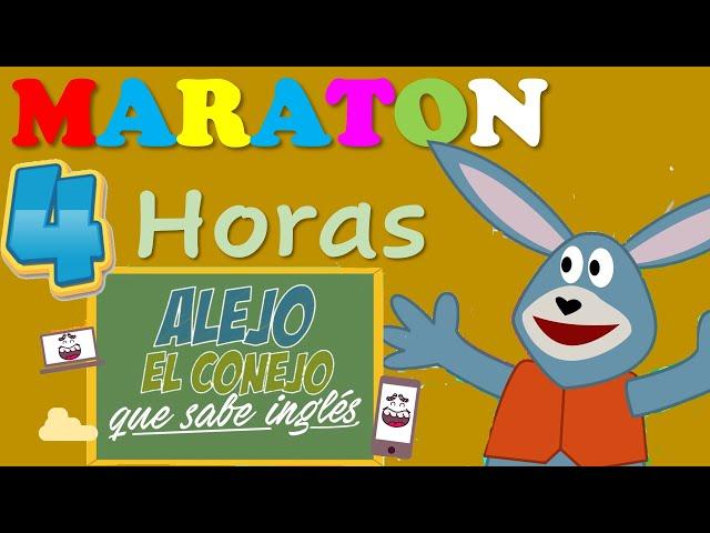 4 Horas de ALEJO EL CONEJO QUE SABE INGLÉS / los mejores capítulos