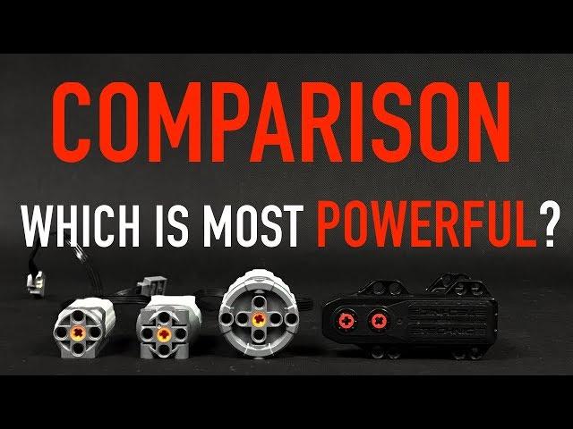All Lego Power Functions Motors Comparison | Speed, RPM and Power