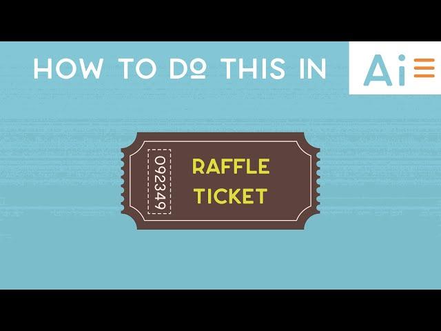 Illustrator Tutorial: How to Make a Raffle Ticket | EP005