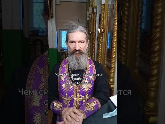 чем смирение отличается от слабости и мягкотелости?#священник#батюшка#православие