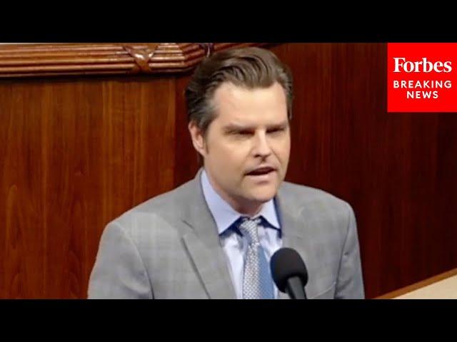 JUST IN: Matt Gaetz Makes Clear Demand In Order To Raise Debt Limit