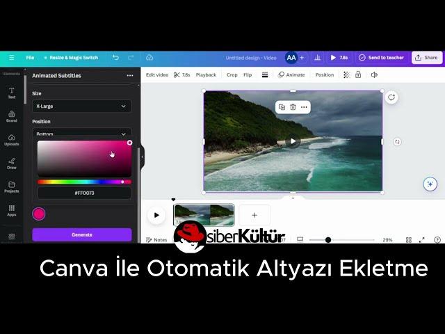 Canva İle Videolarınıza Alt Yazı Ekleyin | Canva Dersleri 1