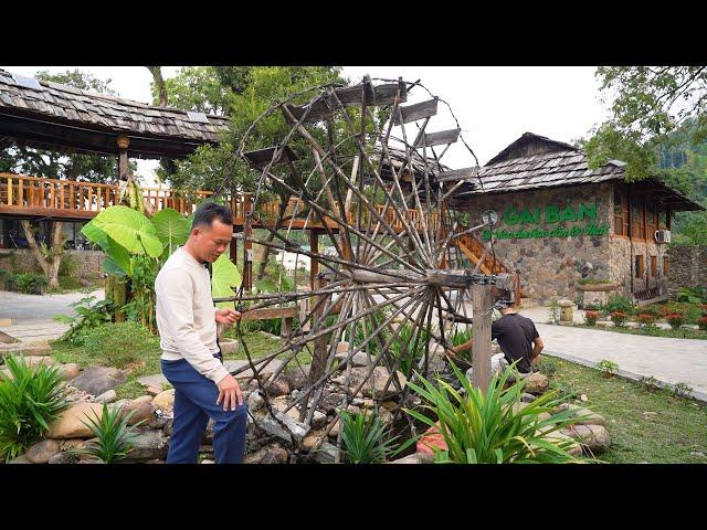 A Thành sáng chế cho Cọn nước quay ở nhà sàn Gái Bản thành công - Phục dựng nét văn hóa người Thái