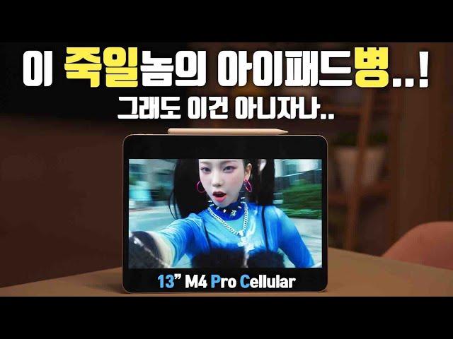 아이패드병. 이게 사람 잡습니다 (M4 아이패드Pro 13인치 셀룰러)