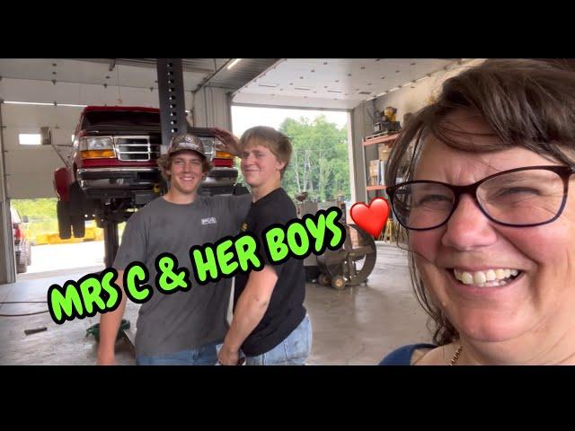 Finding the Friday Fun again with my favorite @C_CEQUIPMENT boys  & their truck project updates