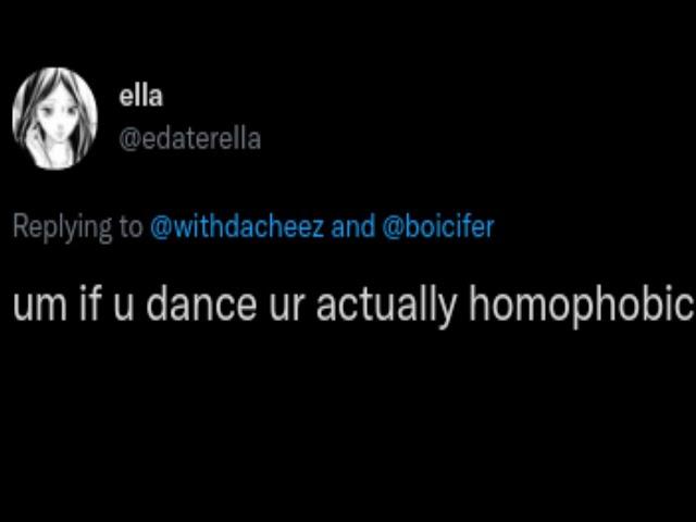 I guess I'm homophobic now