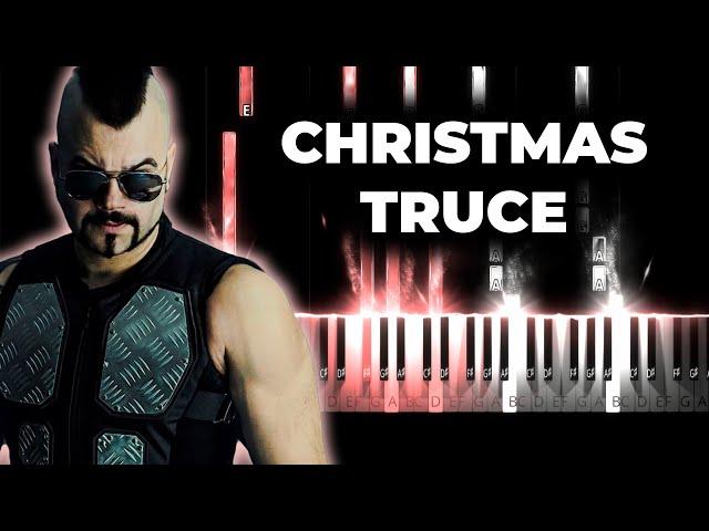 SABATON - Christmas Truce piano karaoke instrumental cover, lyrics