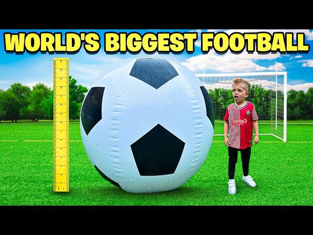 THE WORLD'S BIGGEST FOOTBALL!!