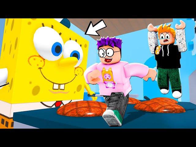 Can LANKYBOX Escape This SPONGEBOB OBBY In ROBLOX?! (ESCAPE KRUSTY KRAB!)