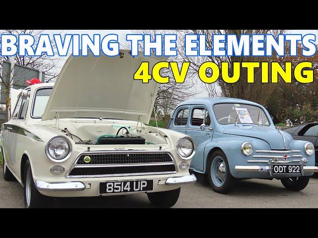 RENAULT 4CV goes to a breakfast car meet! Classic cars, sports cars, VTEC swaps and more!