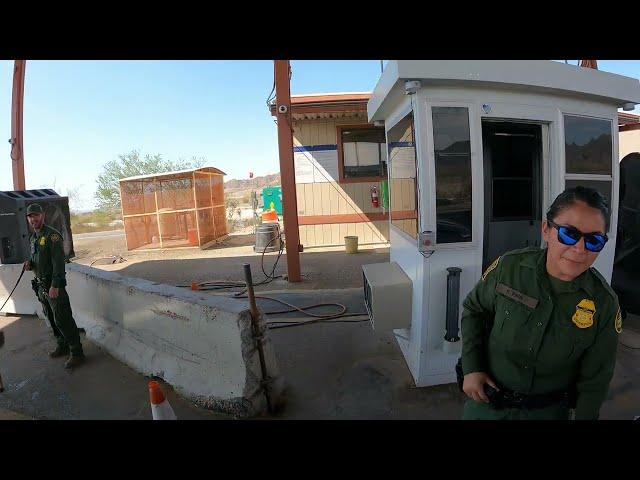 Inland U.S. Border Patrol Immigration Checkpoint on I-8 East, Yuma, Arizona, 23 August 2023, GFH