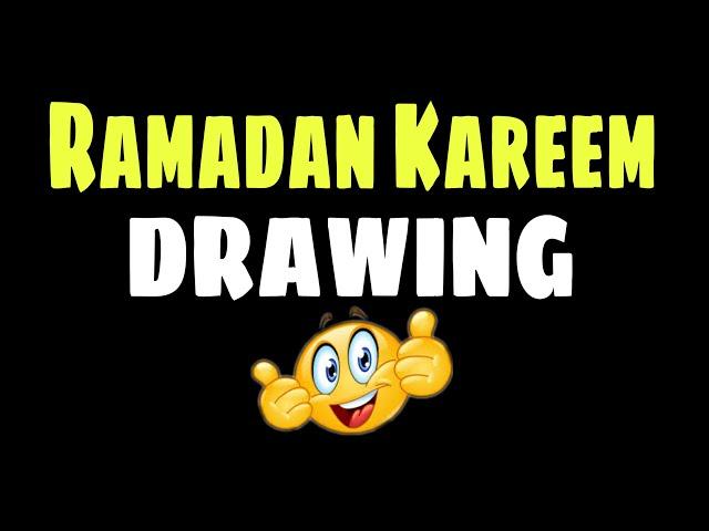 RAMADAN KAREEM DRAWING EASY 🫰|How to draw Ramadan Kareem /Ramadan mubarak#ramadan