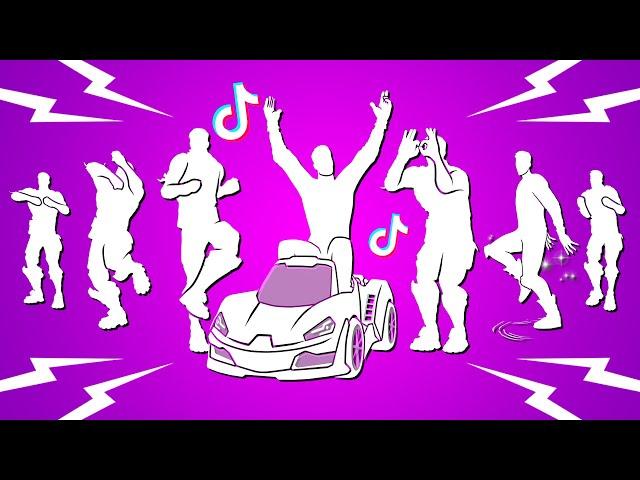 All Popular TikTok & Icon Series Emotes in Fortnite! (Lil' Supercar, Rollie, Billie Eilish)