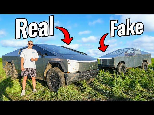 Testing my Fake Cyber Truck!