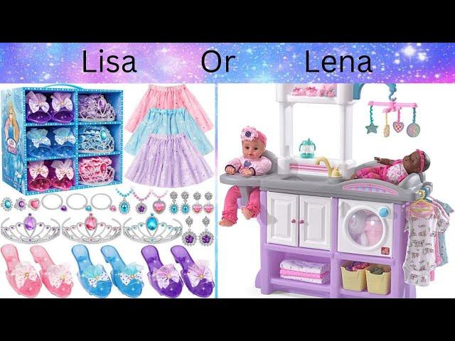 Lisa or Lena Baby outfits, cute toys