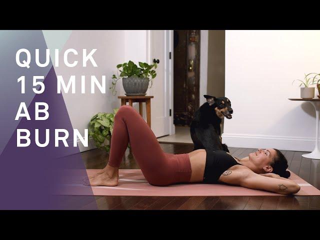 15 Minute Abs Burn At Home Workout | No Props Required #StayHome #WithMe