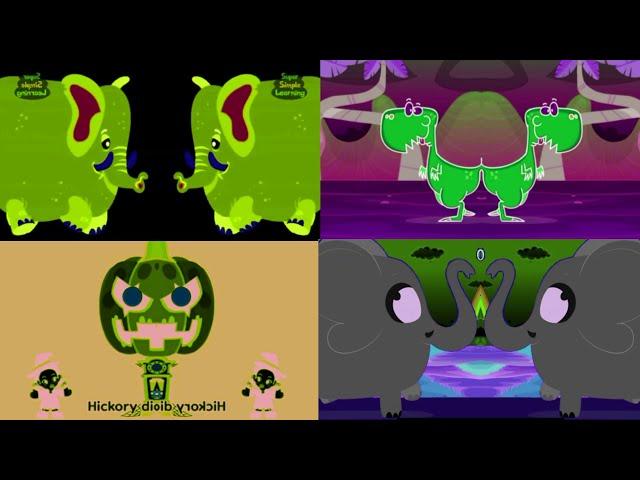 HICKORY DICKORY DOCK VIDEO EFFECTS COMPILATION || HDD REVISED || THE ELEPHANT, DINOSAUR, PUMPKIN