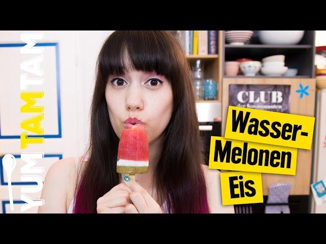 Eis am Stiel // Meloneneis mit drei Schichten // #yumtamtam